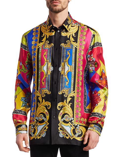 versace completo uomo|versace men's shirts.